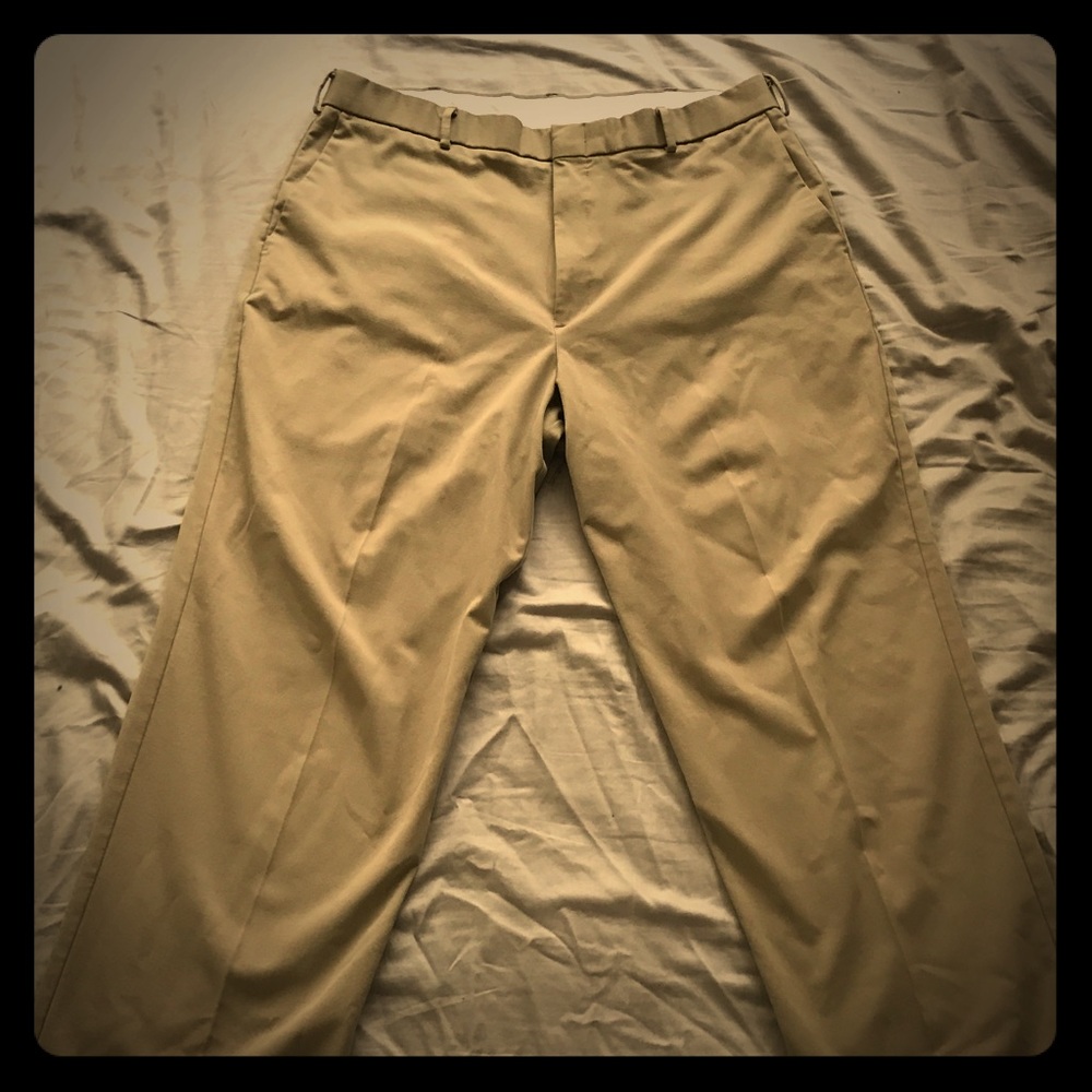 Men's docker kaki slacks.