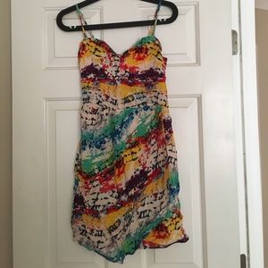 Tie die volcom dress from pacsun