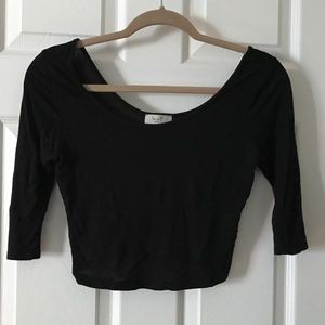 3/4 Sleeve Crop Tee