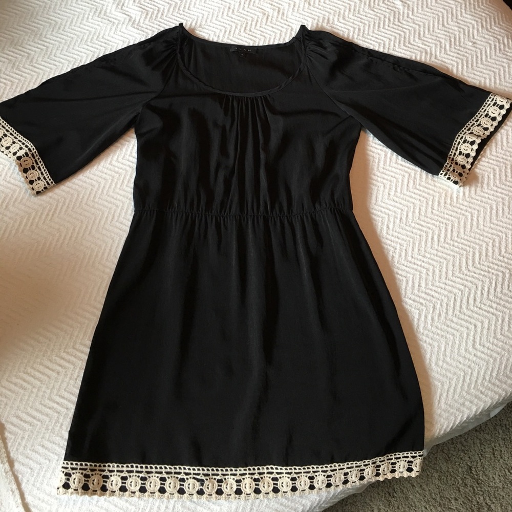 GLAM boutique brand black dress with trim