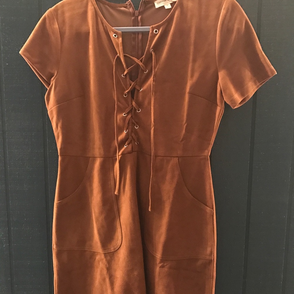 Duck and Dressing suede dress