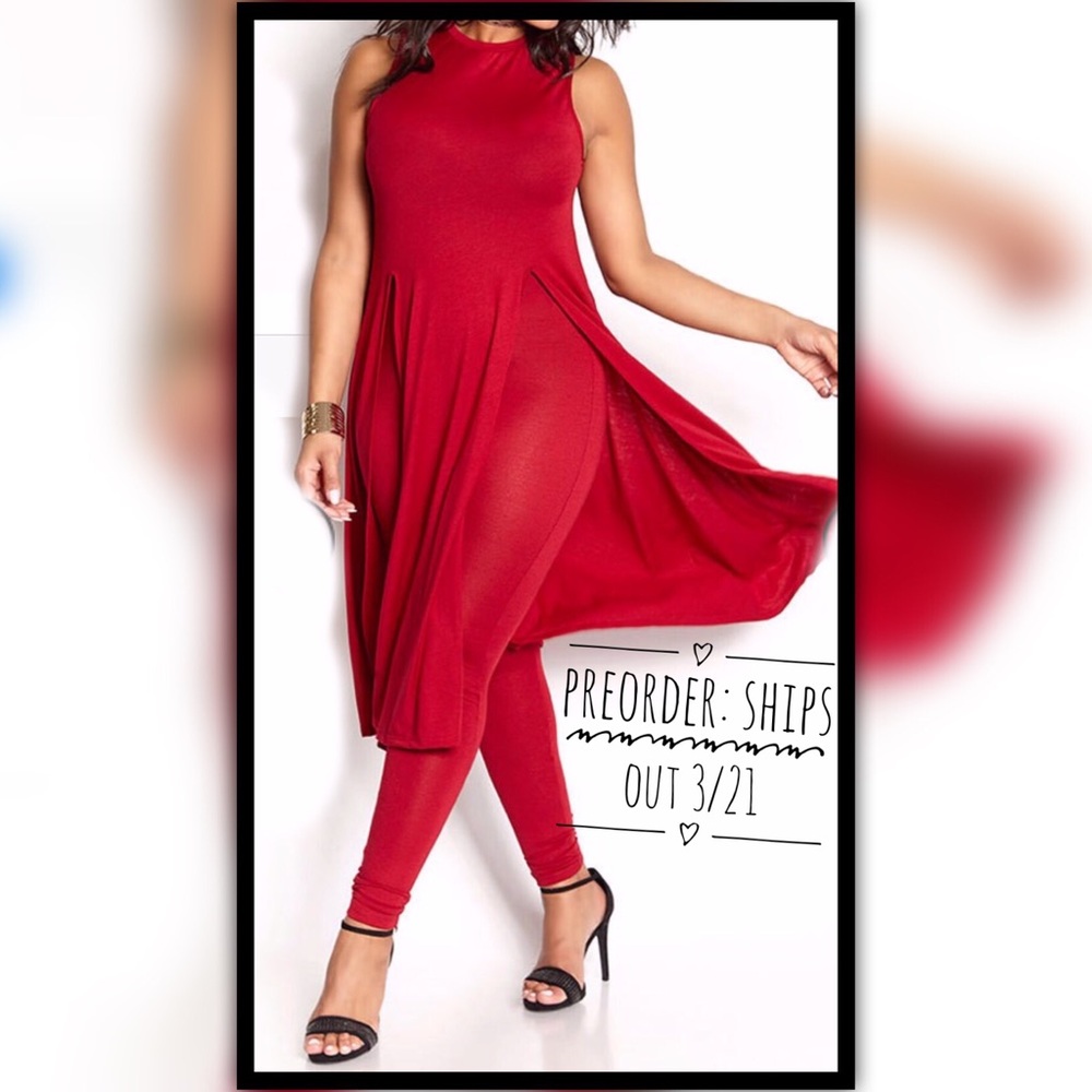 SIZE 3x LEFT!!! Rebdolls Burgundy Set