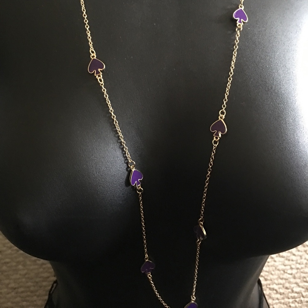 Beautiful Kate Spade ♠️ purple long necklace - Picture 3 of 3