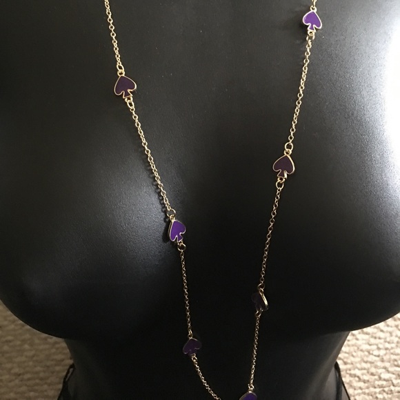 Beautiful Kate Spade ♠️ purple long necklace - Picture 3 of 3