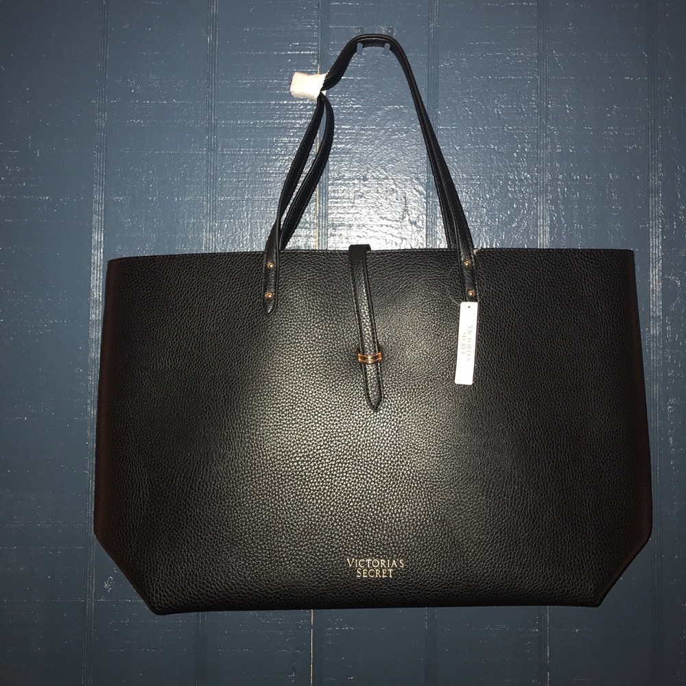 Victoria's Secret black leather purse