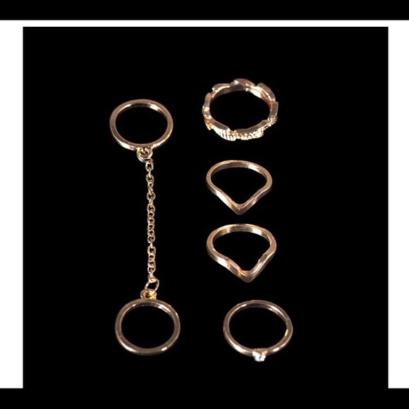 Gold and Silver Plated Midi Rings - Picture 3 of 8