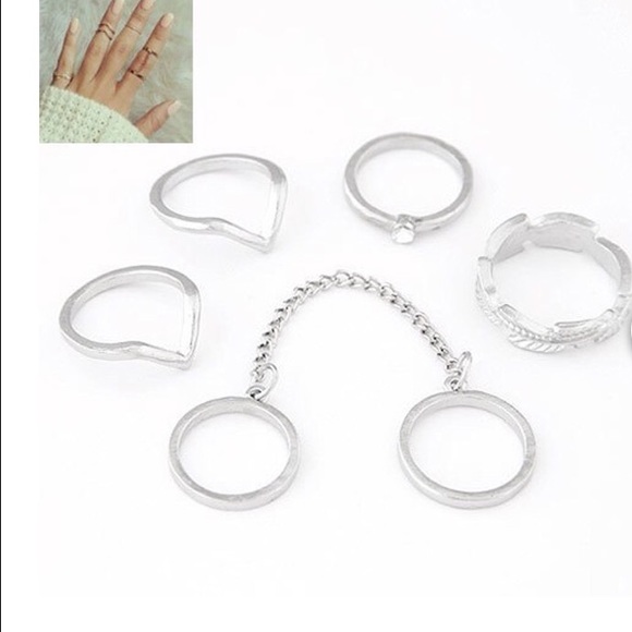 Gold and Silver Plated Midi Rings - Picture 5 of 8