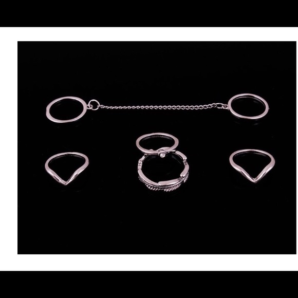 Gold and Silver Plated Midi Rings - Picture 6 of 8