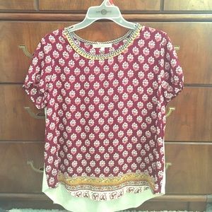 Juniors' Rewind Printed Short Sleeved Tee