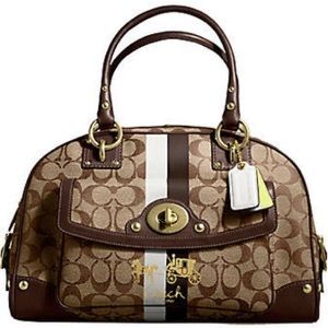MUST SELL!!! Coach Legacy Heritage Domed Satchel