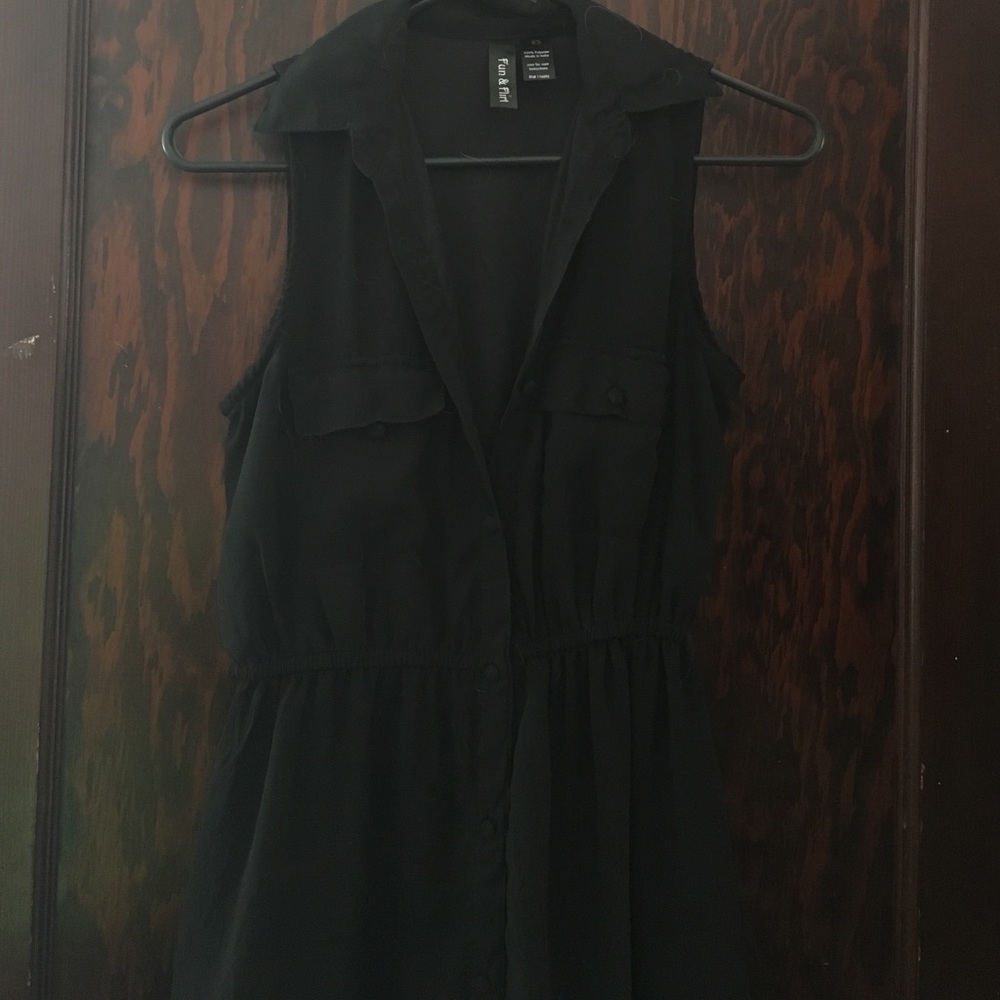 High Low black dress
