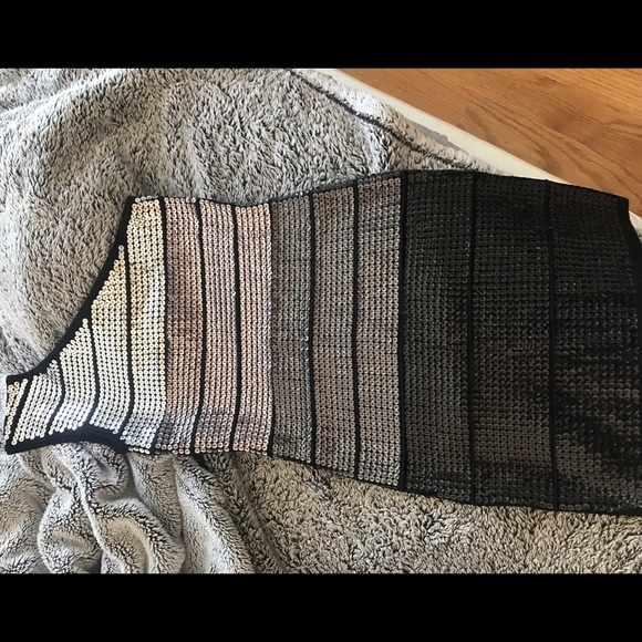 Wow couture Sequin One shoulder bodycon dress - Picture 4 of 5