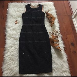 Tracy Reese Black Lace Pencil Dress