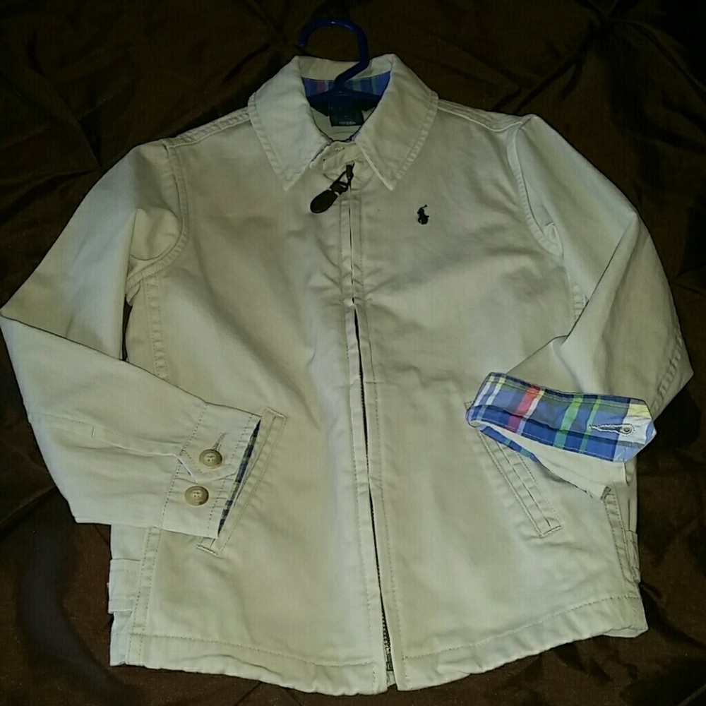 Like new condition boys khaki jacket.