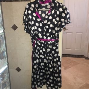 Fun Black/White Polka Dot Dress