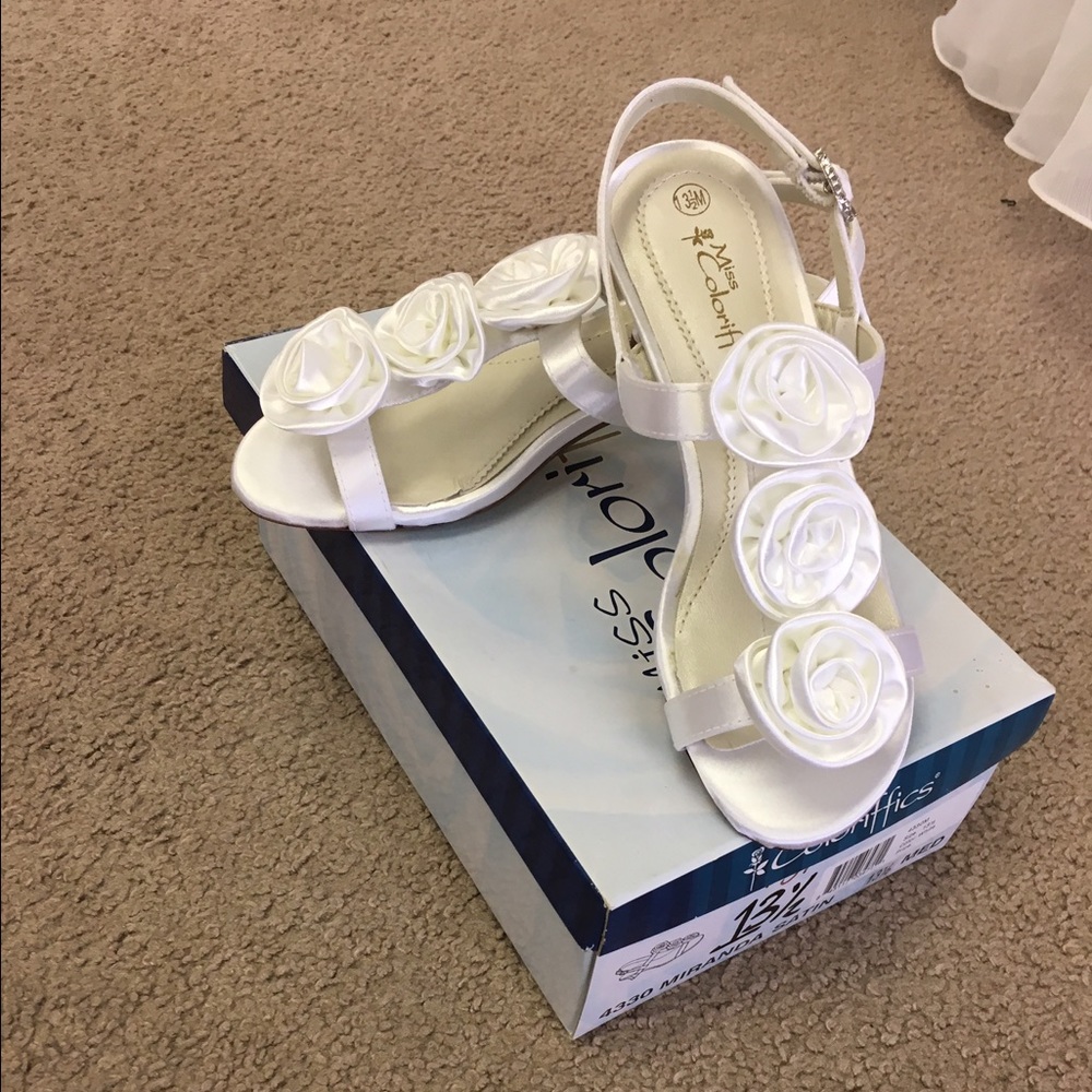 Girls satin shoes