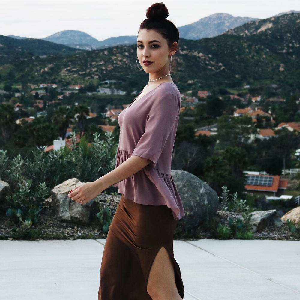 Luna Blouse with Open Back