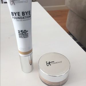 IT cosmetics foundation moisturizer & loose powder