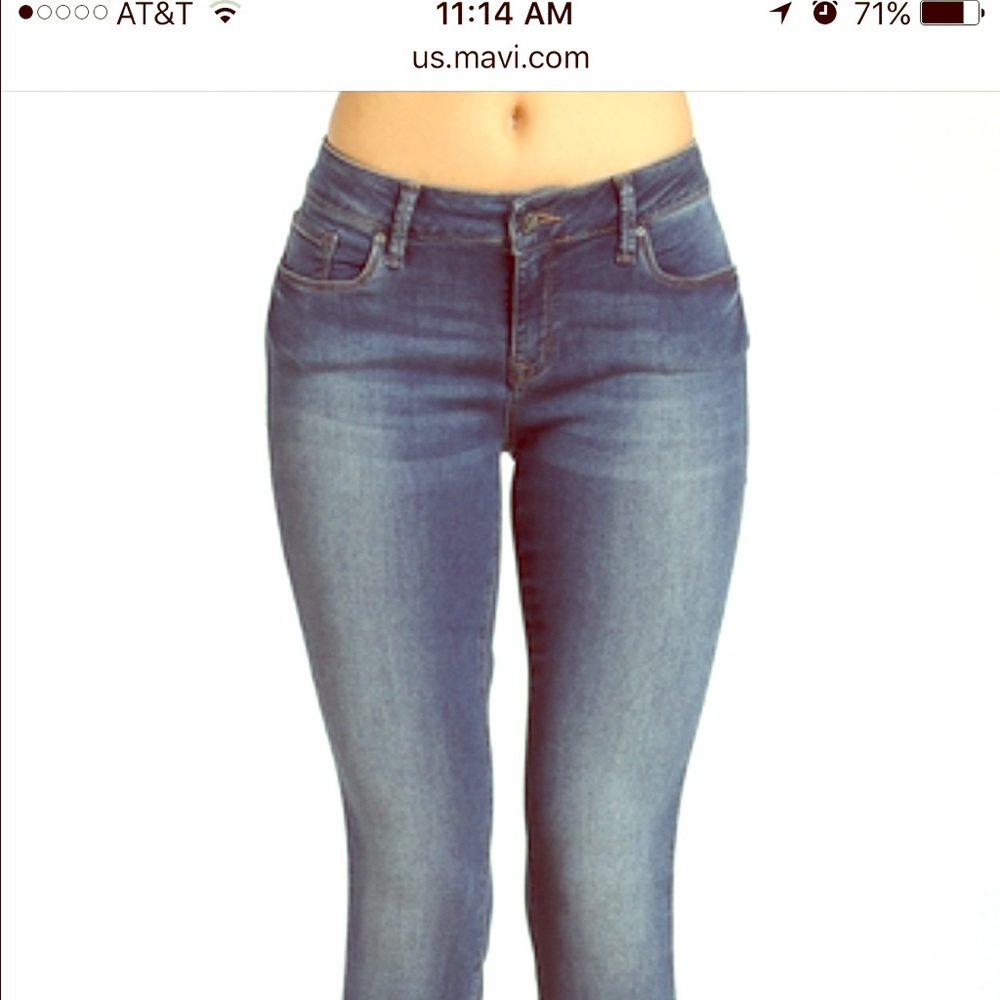 Mavi Alexa Skinny in Mid Soft Shanti Size 28