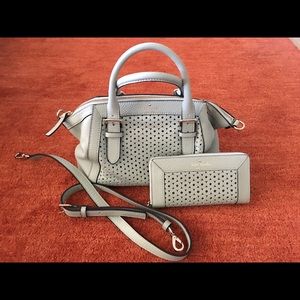 Kate Spade Small Sloan in Dusty Mint & wallet
