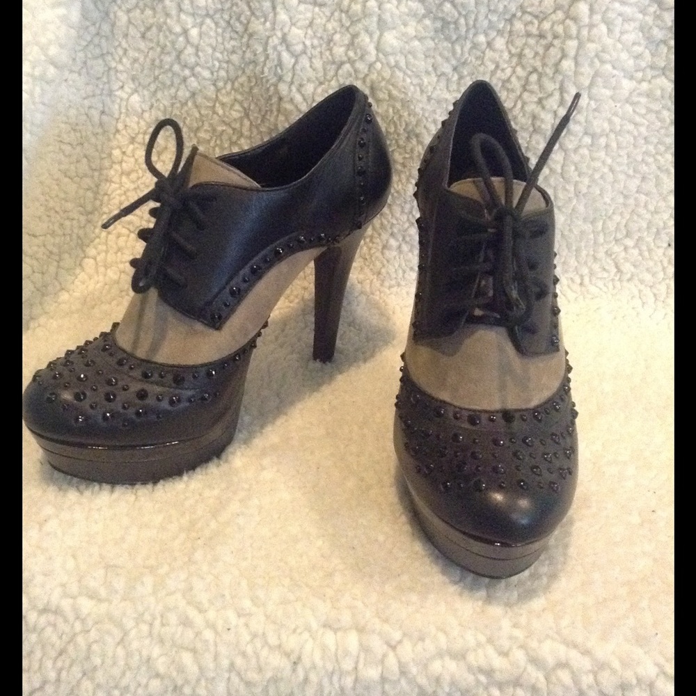 Gianni Bini Spiked Oxford heels