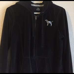 Victoria's Secret Velour Zip up Hoodie