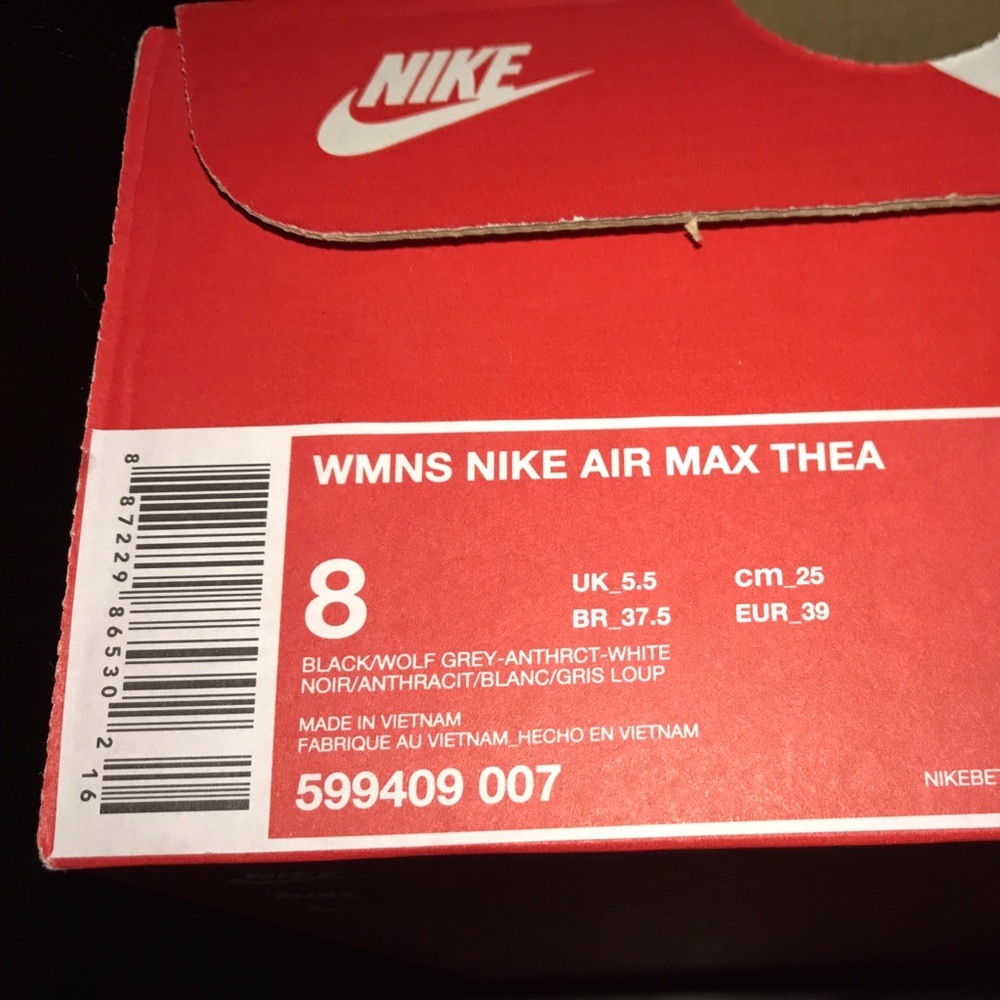 women's nike air max thea sz 8