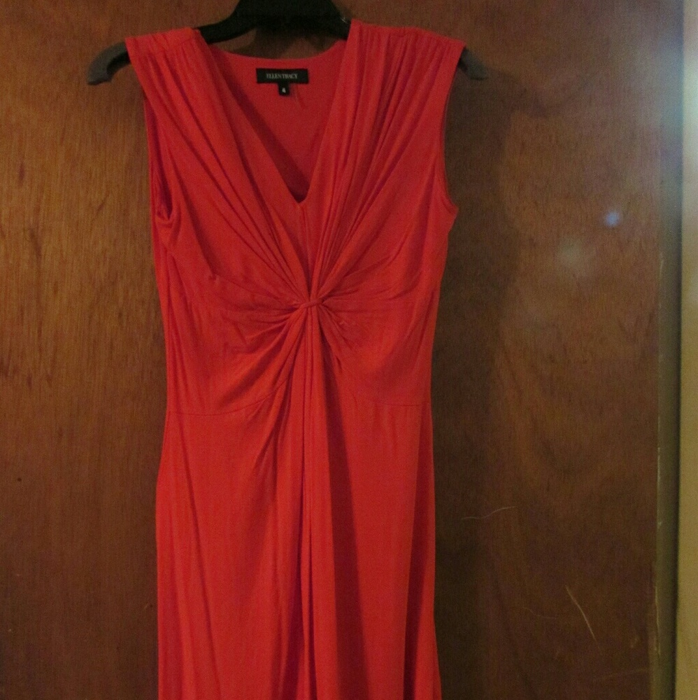 Ellen Tracy size 4 Red Dress