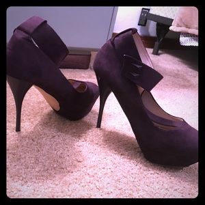 Purple heels.