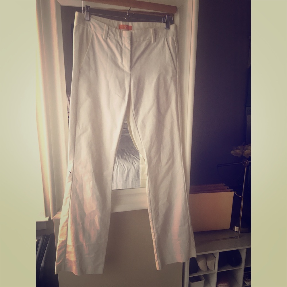 Joe Fresh White Bootcut Slacks