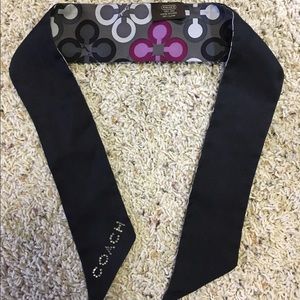 COACH Silk Sash with rhinestones