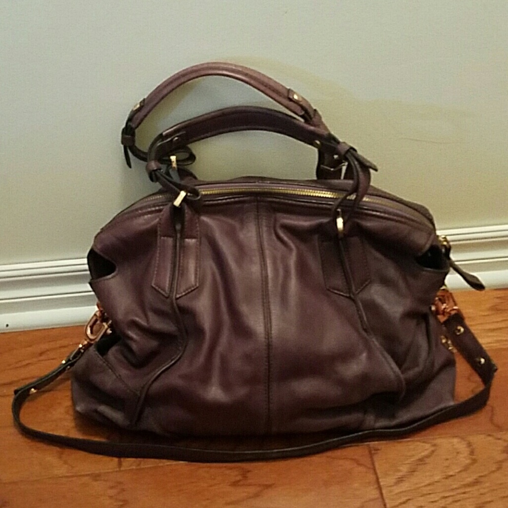 Kooba top handle satchel w/removable long strap