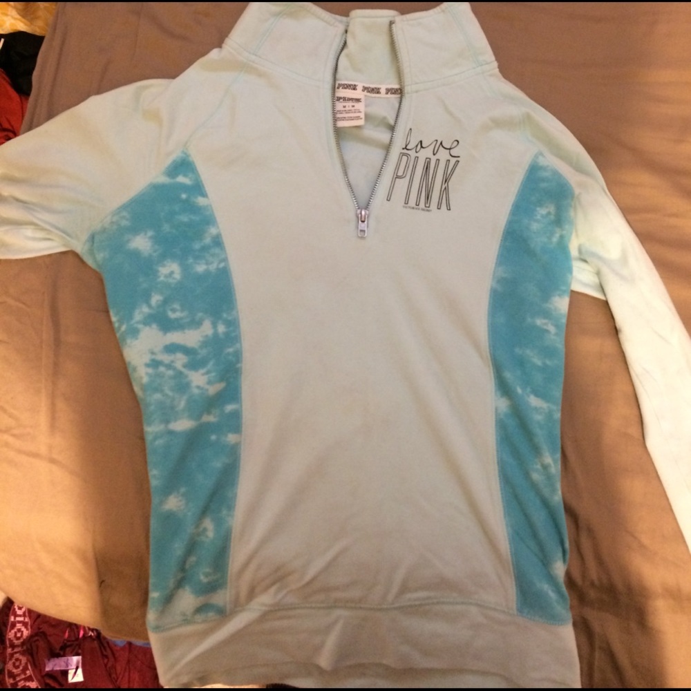 Blue Victoria Secret Quarter Zip