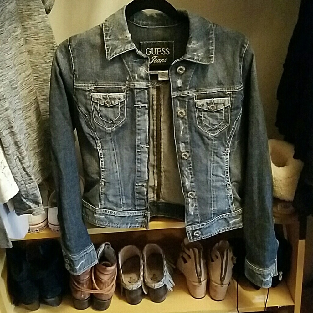 Guess sz small S jean jacket
