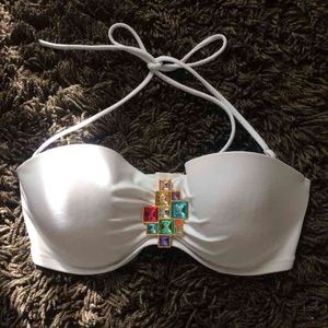 White Victoria's Secret bikini top swimsuit