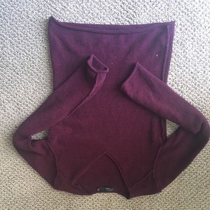 Prana maroon sweater medium