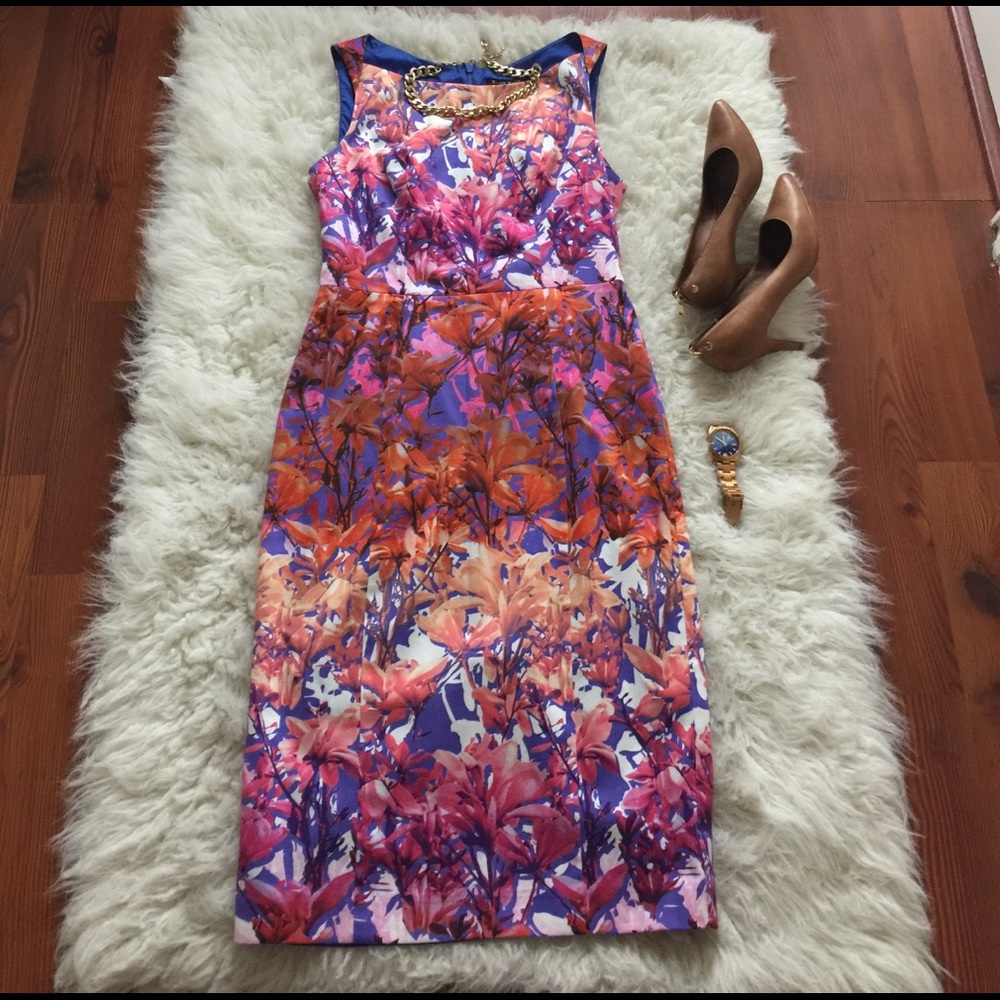 Black Halo Floral Dress