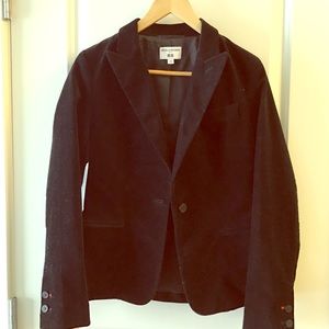 Uniqlo black velvet blazer