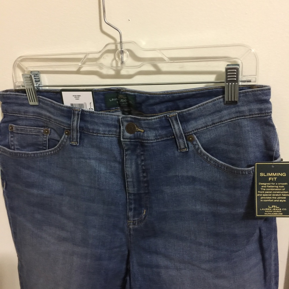 RALP LAUREN JEANS CLASSIC STRAIGHT CROPPED 16W - Picture 4 of 8
