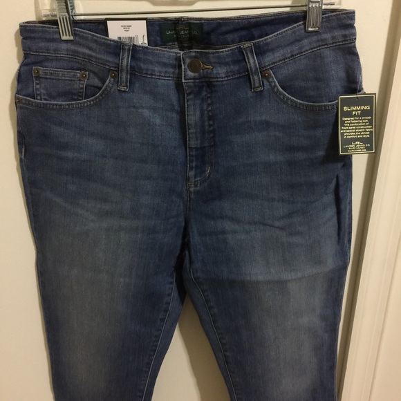 RALP LAUREN JEANS CLASSIC STRAIGHT CROPPED 16W - Picture 3 of 8