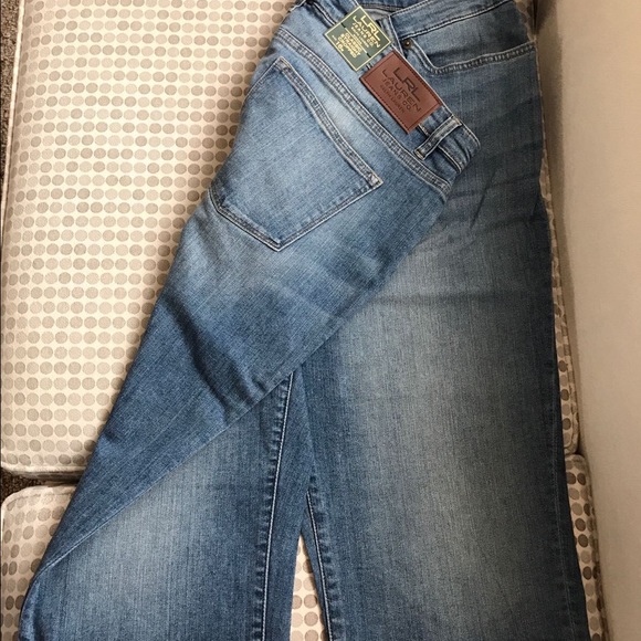 RALP LAUREN JEANS CLASSIC STRAIGHT CROPPED 16W - Picture 1 of 8
