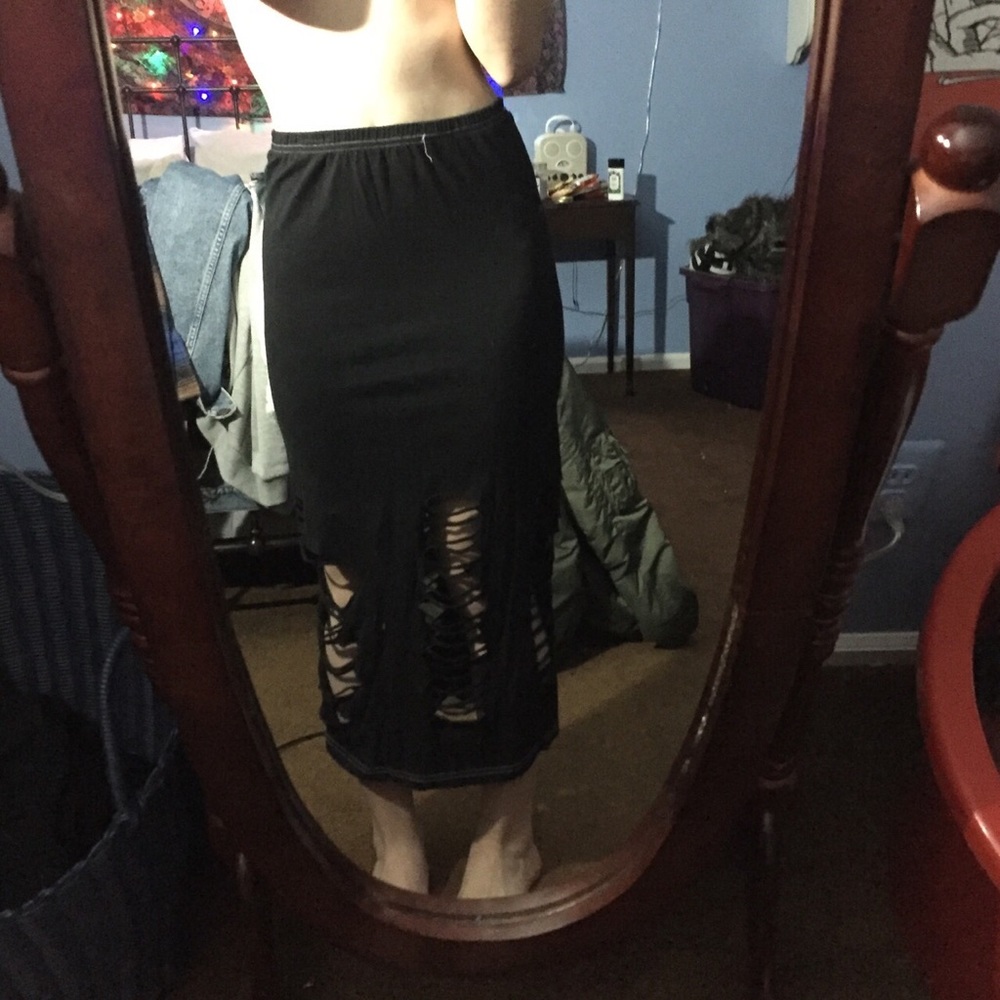 Ragged Priest ripped skirt