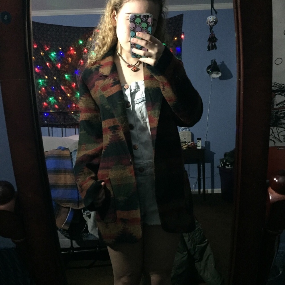 Tribal aztec blazer