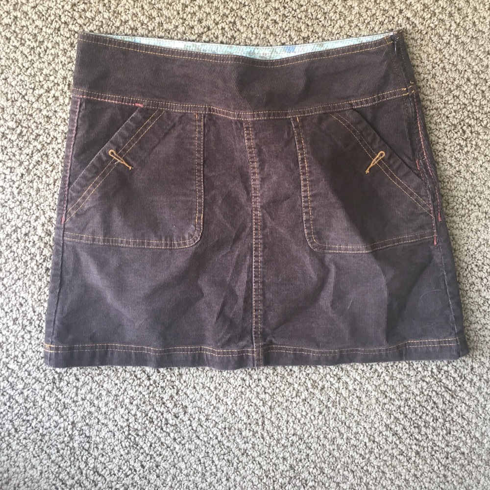 Prana corduroy skirt