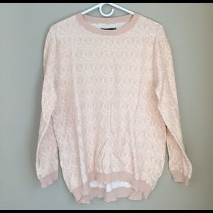 Cream lace sweater