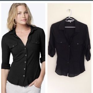 New never worn James Peres! Black button up