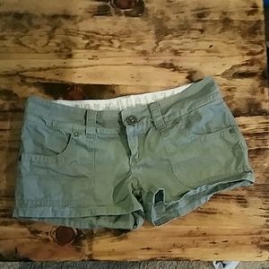 Green Khaki fox shorts