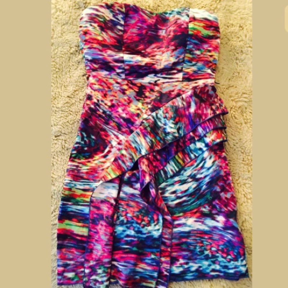 Sapphire Dolls Strapless Ruffle Mini Dress