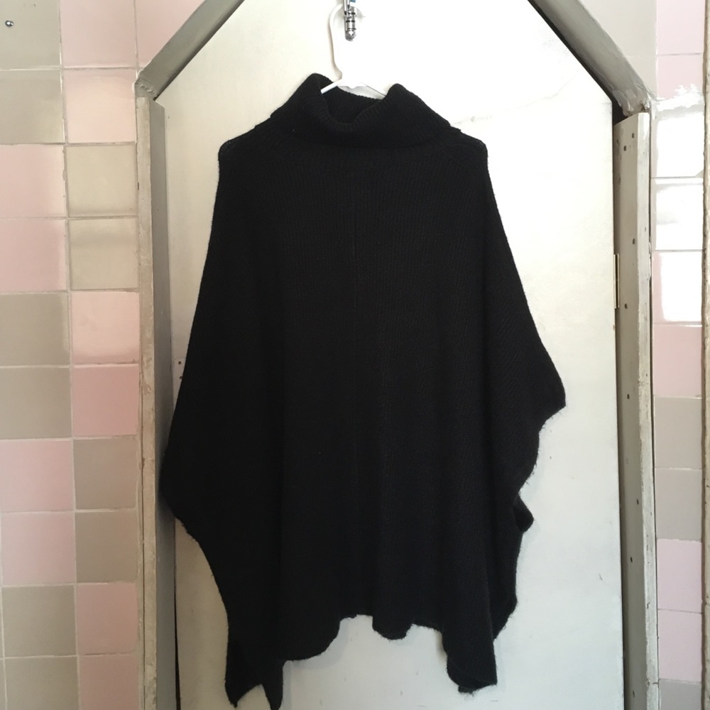 Black Bershka Knitwear Cape/Poncho