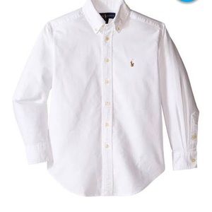 White polo Ralph Lauren button down